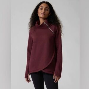 Athleta Cozy Karma Asym Pullover